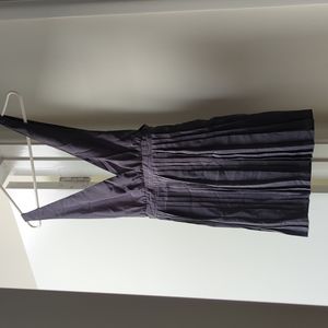 🆕 slate grey chiffon pleated jumper dress small